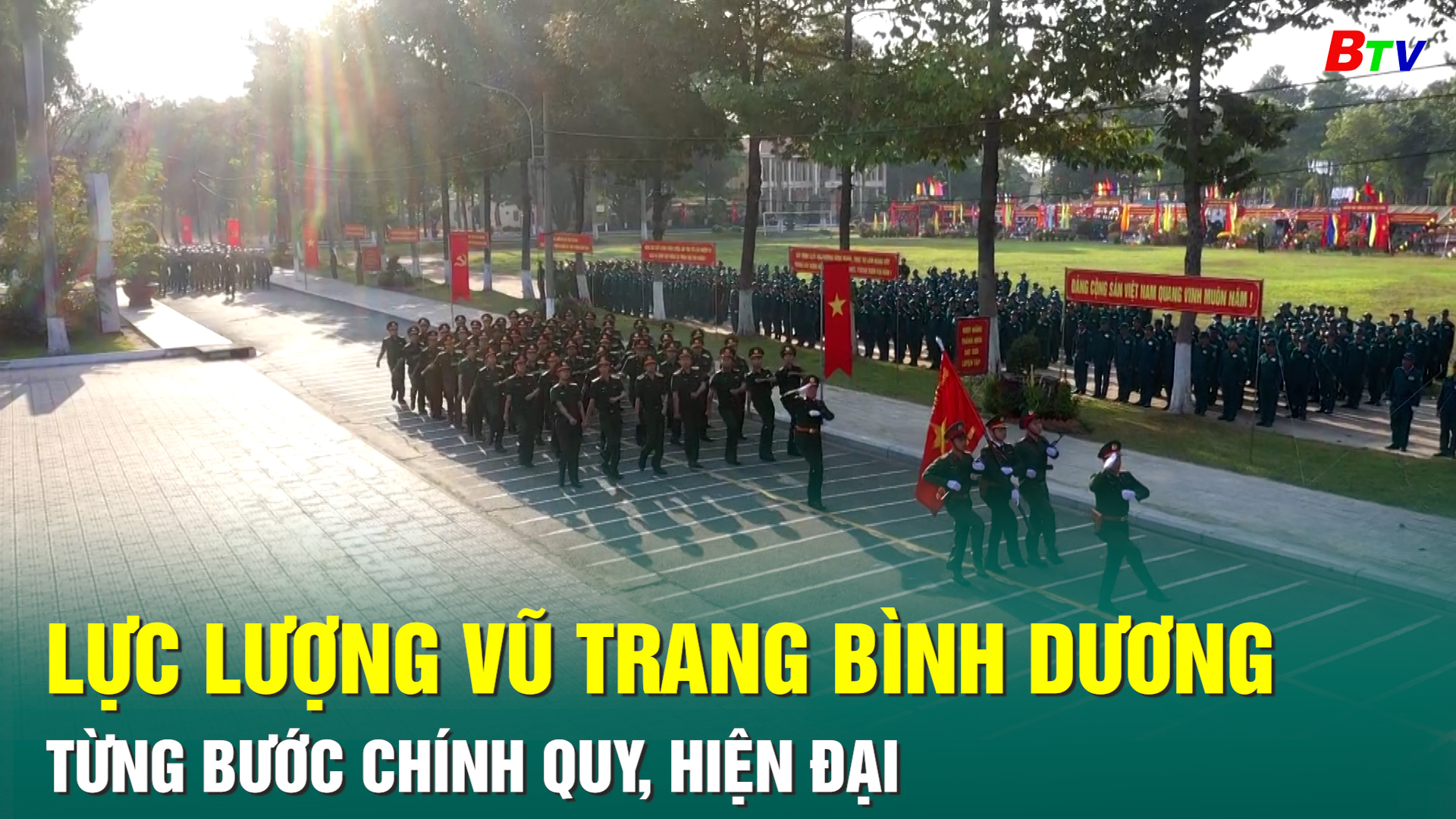 Lực lượng vũ trang Bình Dương từng bước chính quy, hiện đại